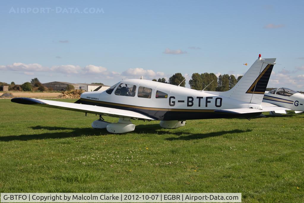 G-BTFO, 1978 Piper PA-28-161 Cherokee Warrior II C/N 28-7816580, Piper PA-28-161. Hibernation Fly-In, The Real Aeroplane Club, Breighton Airfield, October 2012.