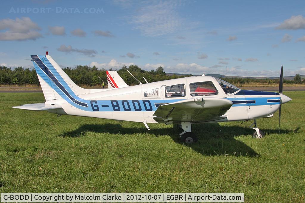 G-BODD, 1988 Piper PA-28-161 Cherokee Warrior II C/N 2816040, Piper PA-28-161. Hibernation Fly-In, The Real Aeroplane Club, Breighton Airfield, October 2012.