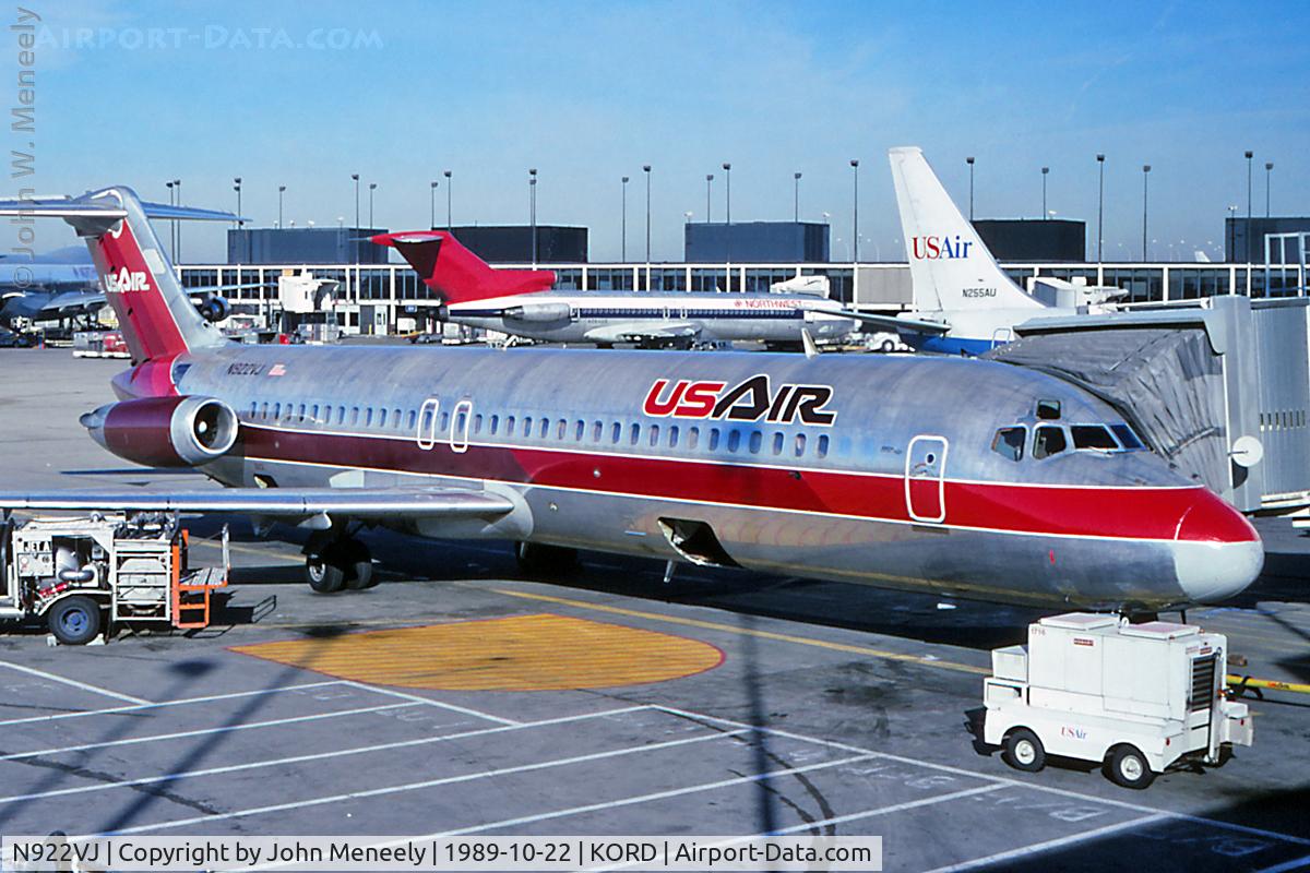 N922VJ, 1981 Douglas DC-9-31 C/N 48142, US Air DC-9 at ORD