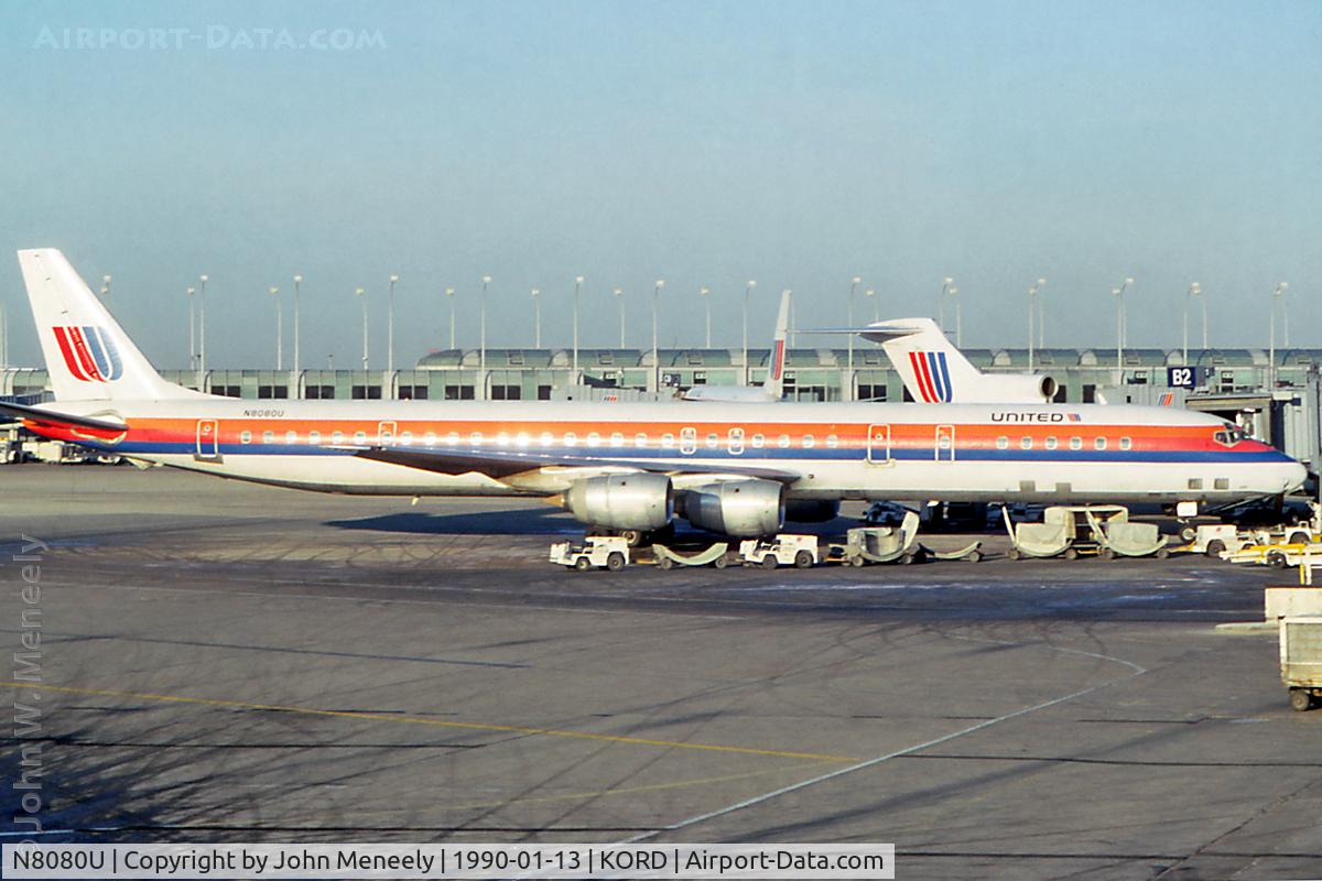 N8080U, Douglas DC-8-71 C/N 45970, UAL DC-8-71 at ORD