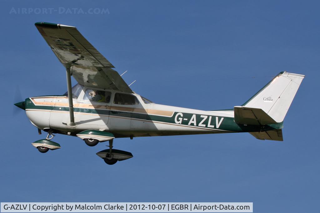 G-AZLV, 1969 Cessna 172K Skyhawk C/N 17257908, Cessna 172K Skyhawk. Hibernation Fly-In, The Real Aeroplane Club, Breighton Airfield, October 2012.