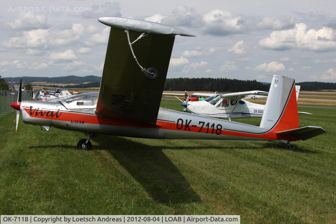 OK-7118, Aerotechnik L-13SW Vivat C/N 870213, rare model of a motorglider