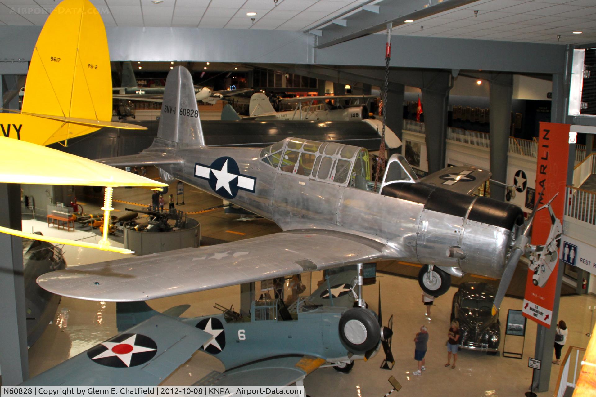 N60828, 1941 Consolidated Vultee BT-13A C/N 2935, Naval Aviation Museum BT-13 41-11355 posing as an SNV