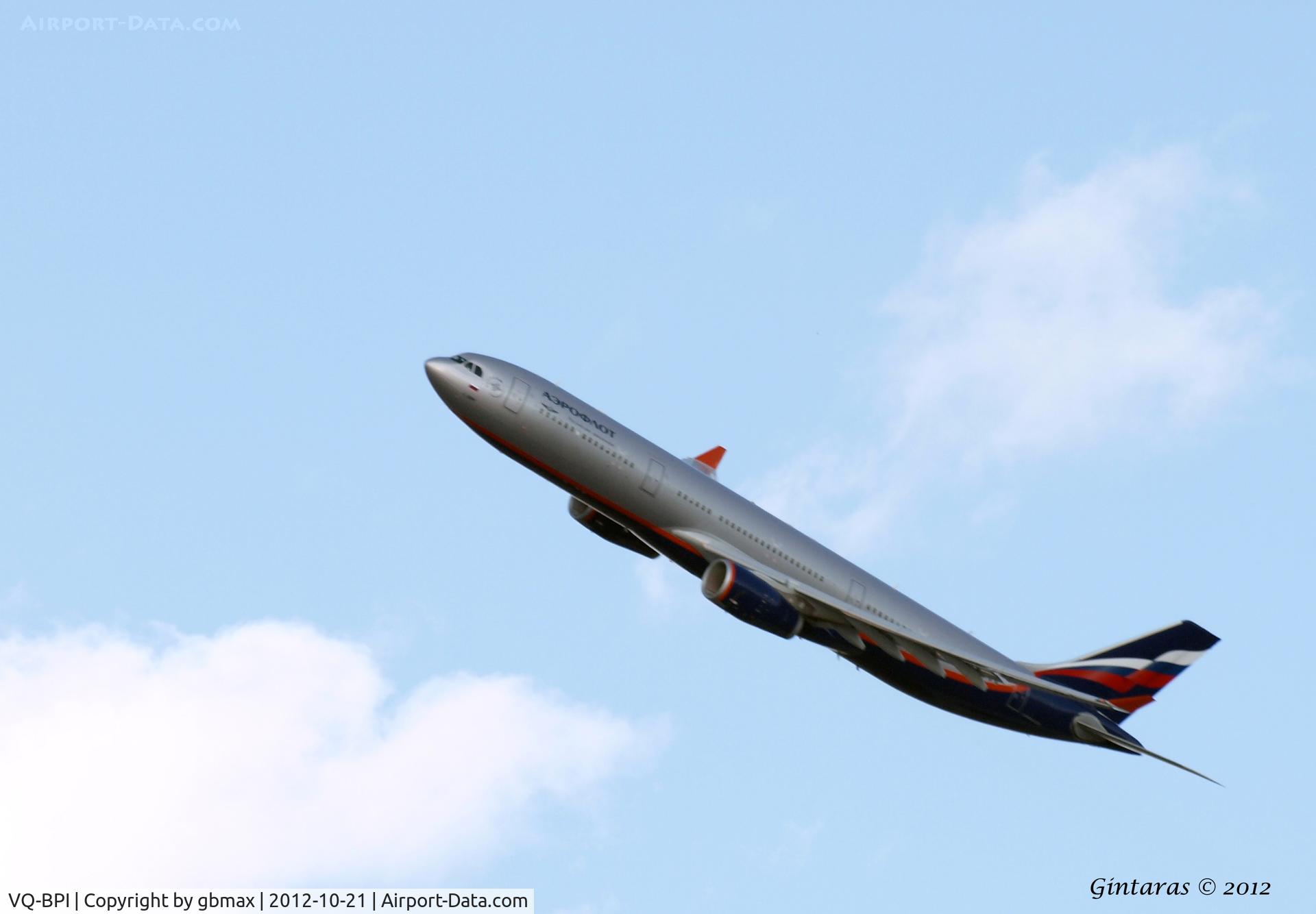 VQ-BPI, 2012 Airbus A330-343X C/N 1323, After take-off from JFK