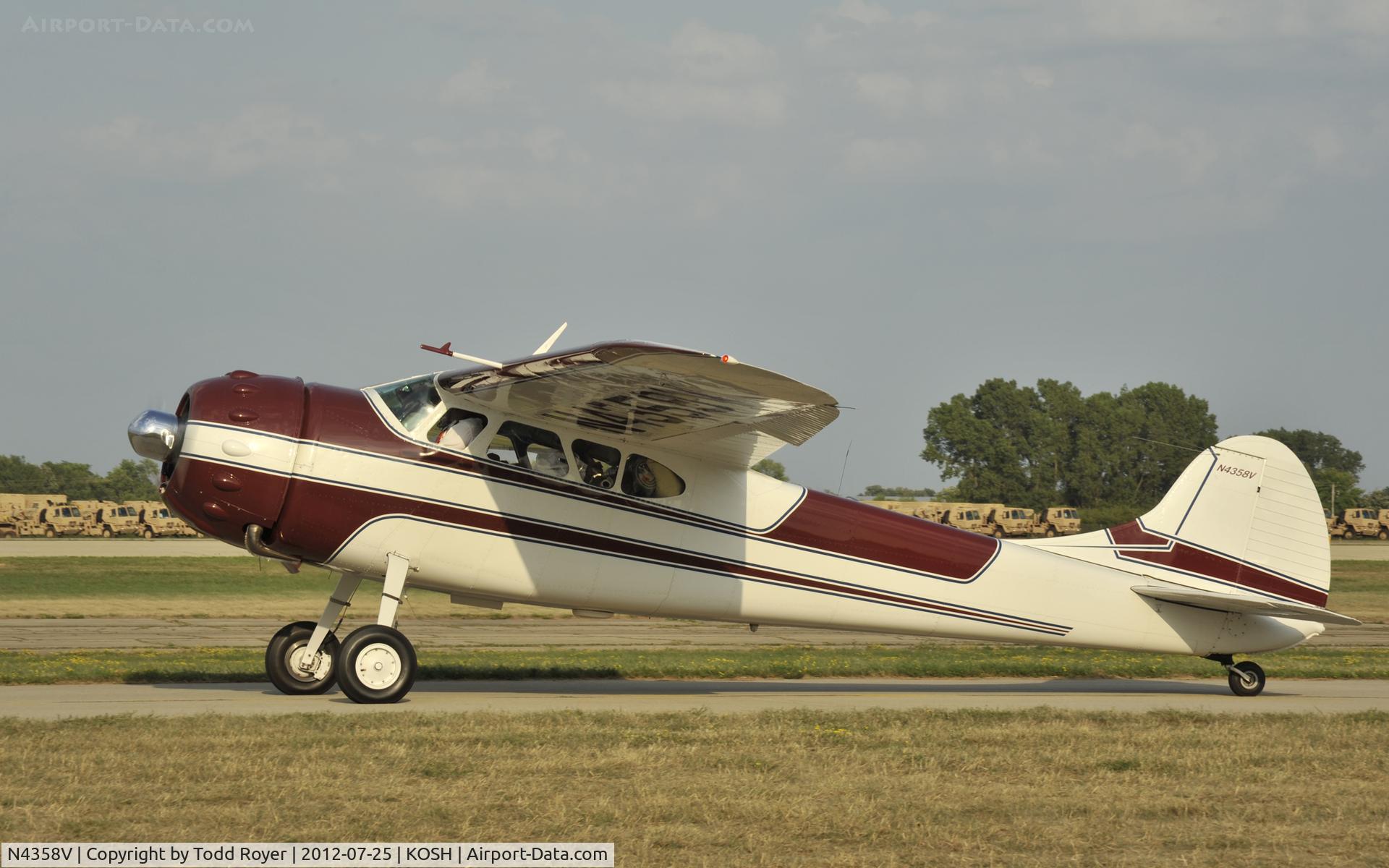N4358V, 1948 Cessna 195 C/N 7274, Airventure 2012