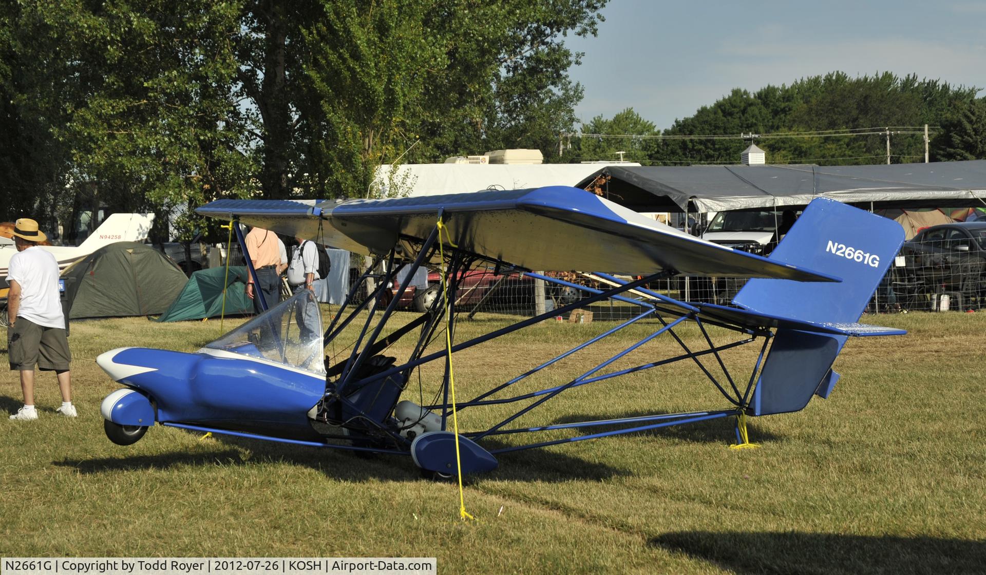 N2661G, 1982 Gillen Gordon G EIPPER QUICKSILVERMX C/N 4145, Airventure 2012