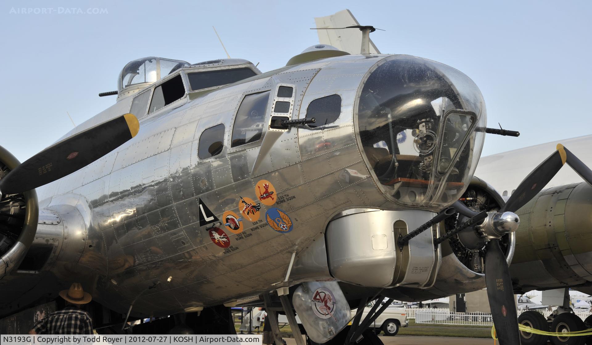 N3193G, 1944 Boeing B-17G Flying Fortress C/N 77255, Airventure 2012