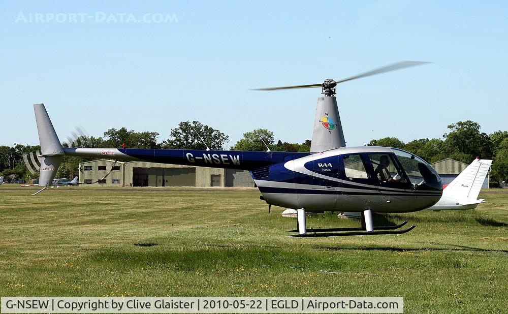 G-NSEW, 1999 Robinson R44 C/N 0615, Originally owned to, Pebblestar Ltd in July 1999 and currently with, GNSEW Ltd since July 2008.