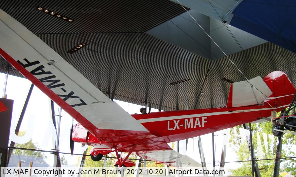 LX-MAF, 1934 Klemm L25D VII R C/N 772, This 1934 original a/c finally found its resting place in the newly opened aviation museum in Mondorf-les-bains, Luxembourg.
