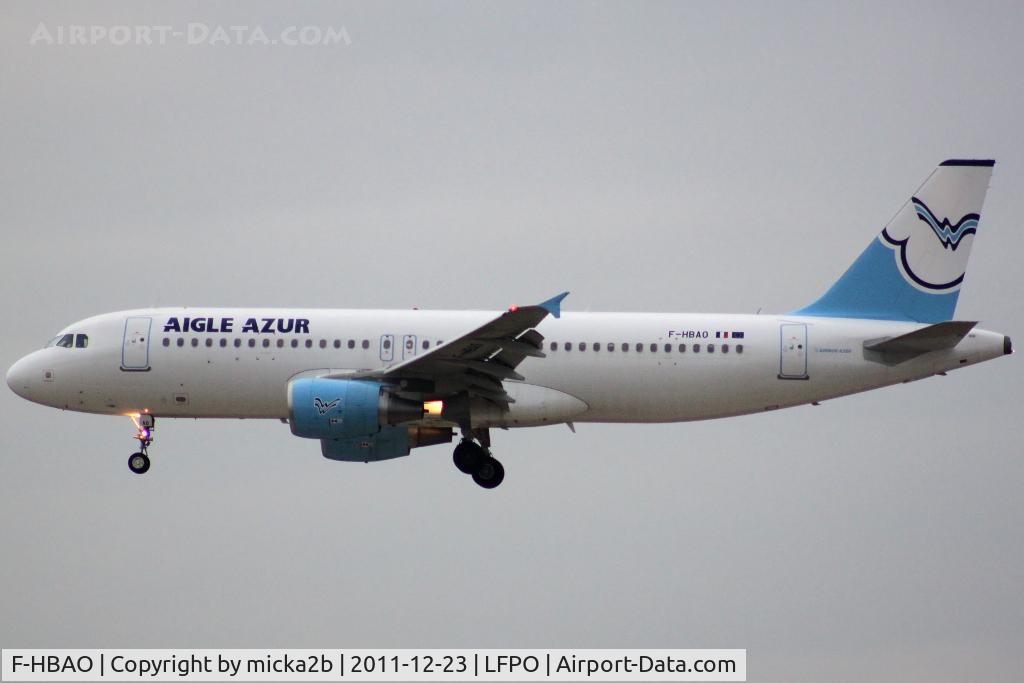 F-HBAO, 2011 Airbus A320-214 C/N 4589, Landing