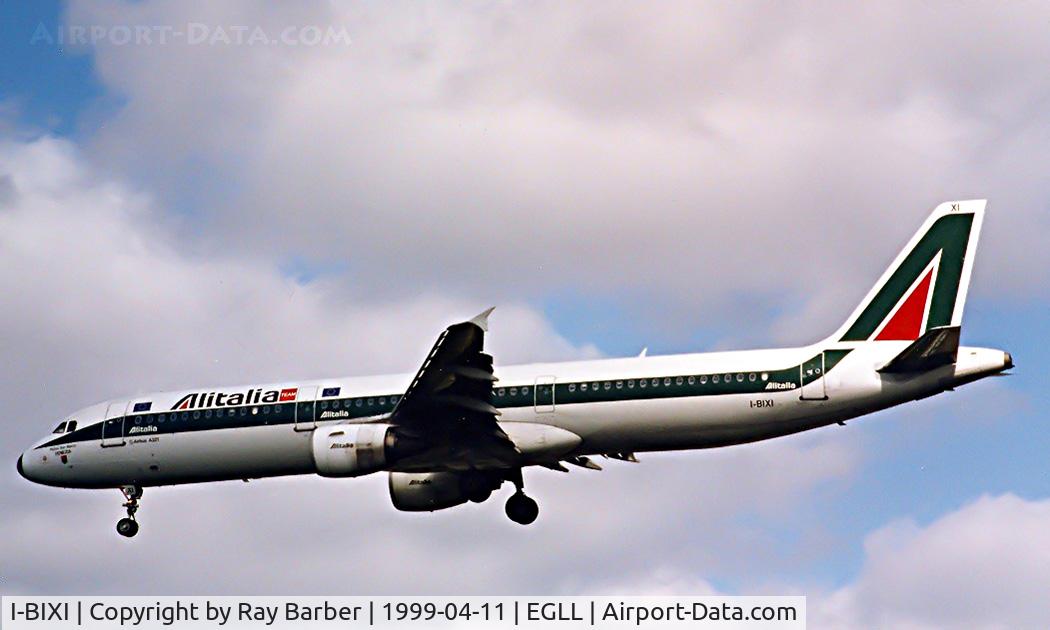 I-BIXI, 1994 Airbus A321-112 C/N 494, Airbus A321-112 [0494] (Alitalia) Heathrow~G 11/04/1999