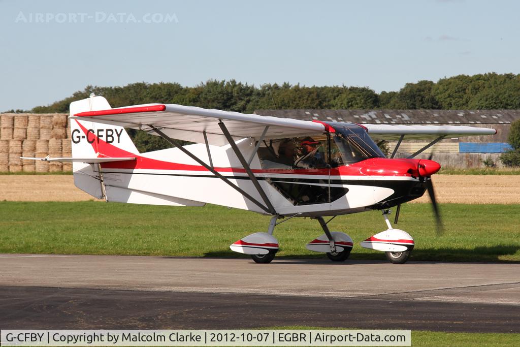 G-CFBY, 2008 Skyranger Swift 912S(1) C/N BMAA/HB/562, Skyranger Swift 912S(1). Hibernation Fly-In, The Real Aeroplane Club, Breighton Airfield, October 2012.