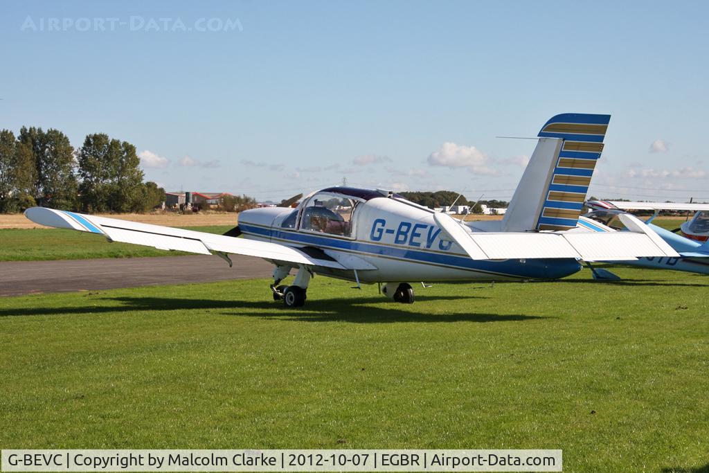 G-BEVC, 1977 Socata Rallye 150ST C/N 2861, Socata Rallye 150ST. Hibernation Fly-In, The Real Aeroplane Club, Breighton Airfield, October 2012.