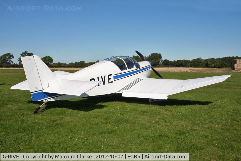 G-RIVE, 2007 Jodel D-153 Mascaret C/N PFA 235-12856, Jodel D.153 Mascaret. Hibernation Fly-In, The Real Aeroplane Company, Breighton Airfield, October 2012.