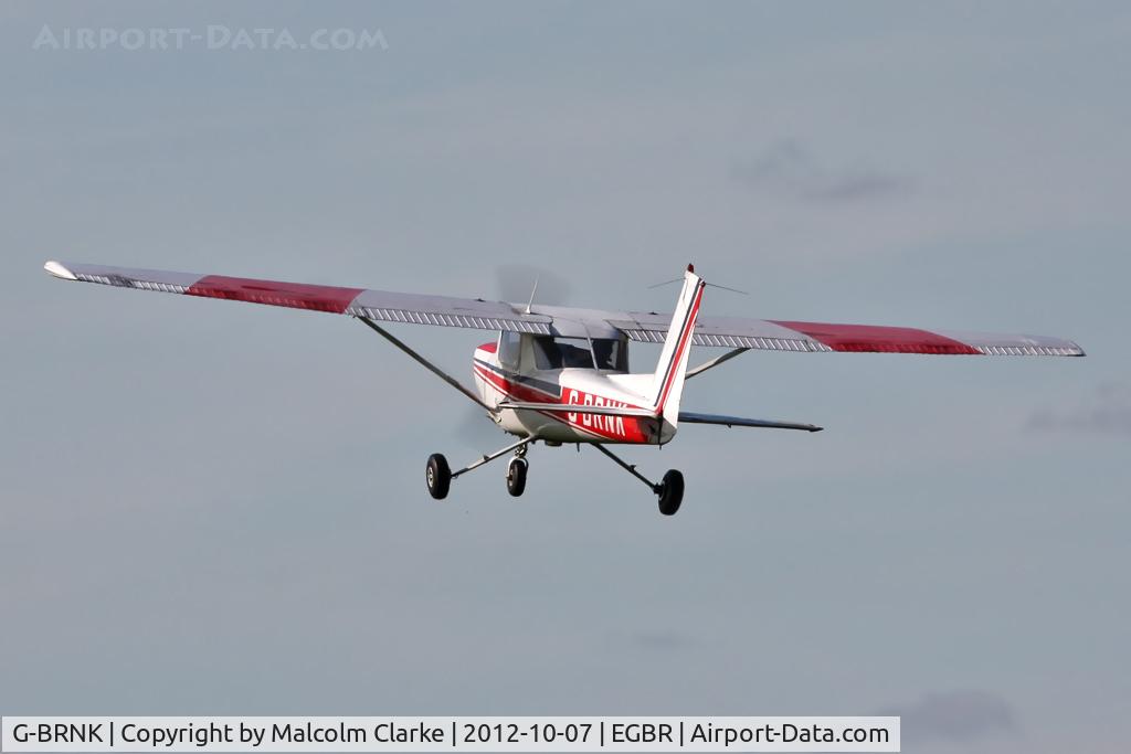 G-BRNK, 1977 Cessna 152 C/N 152-80479, Cessna 152. Hibernation Fly-In, The Real Aeroplane Club, Breighton Airfield, October 2012.