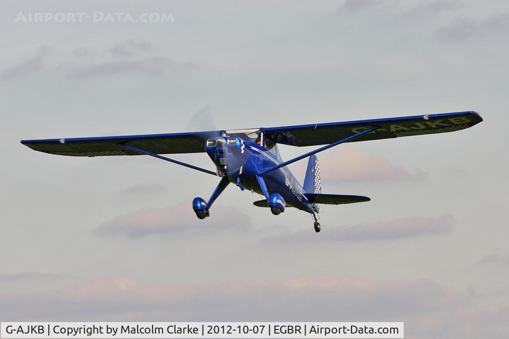 G-AJKB, 1946 Luscombe 8E Silvaire C/N 3058, Luscombe 8E Silvaire. Hibernation Fly-In, The Real Aeroplane Club, Breighton Airfield, October 2012.