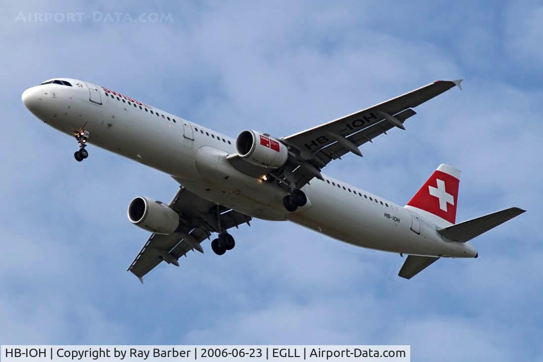 HB-IOH, 1997 Airbus A321-111 C/N 664, Airbus A321-111 [0664] (Swiss international Air Lines) Home~G 23/06/2006