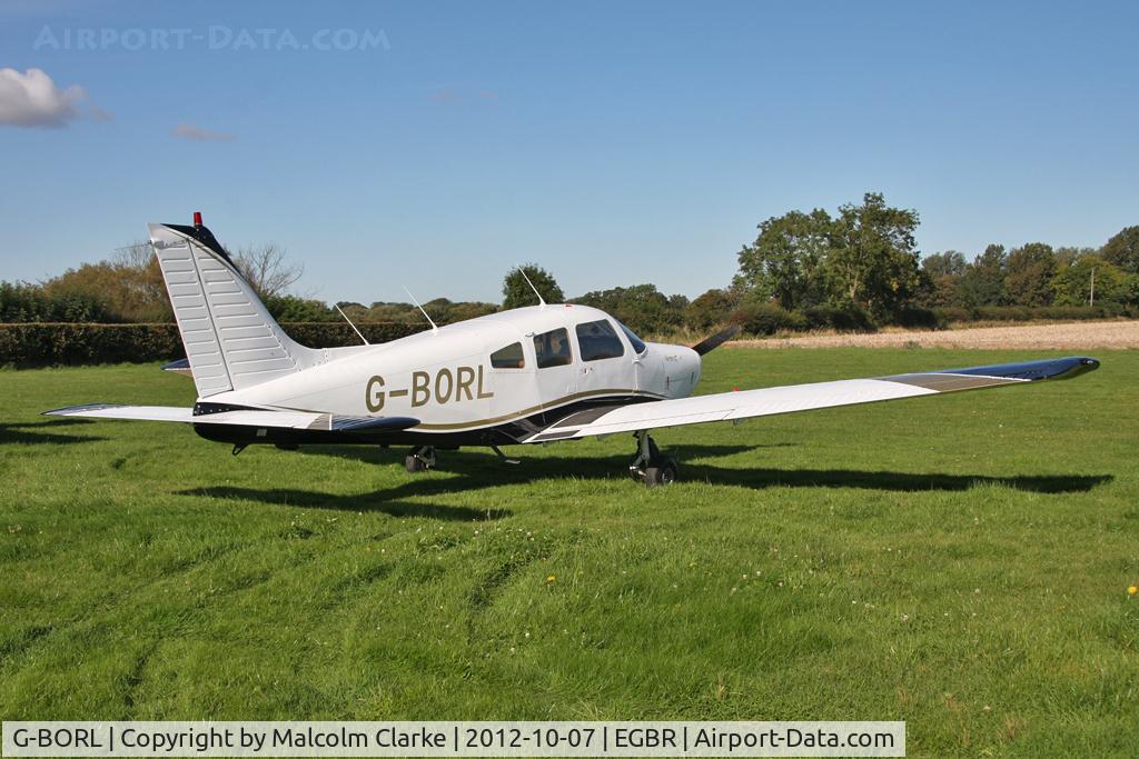 G-BORL, 1978 Piper PA-28-161 Cherokee Warrior II C/N 28-7816256, Piper PA-28-161. Hibernation Fly-In, The Real Aeroplane Club, Breighton Airfield, October 2012.