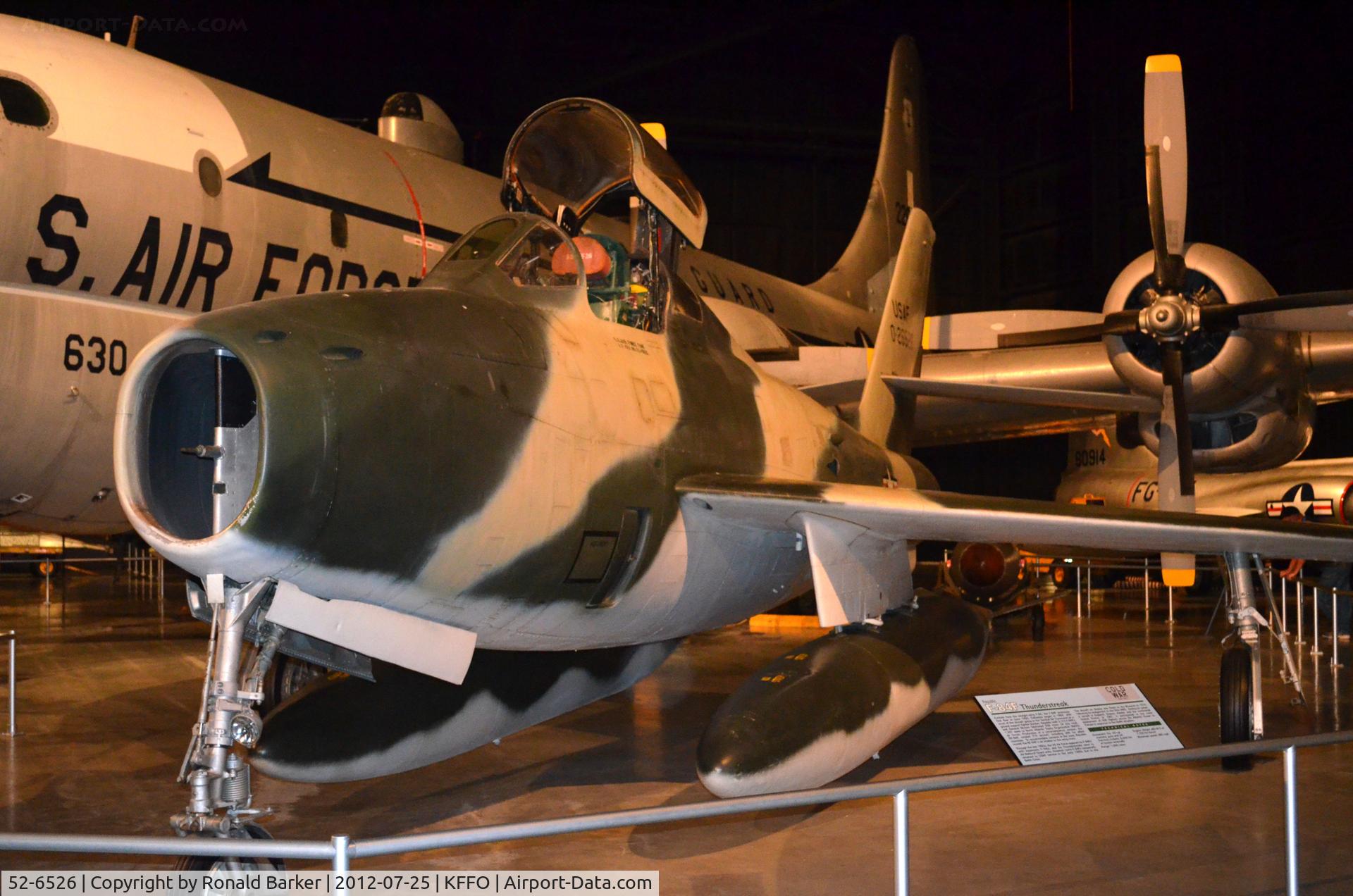 52-6526, 1952 Republic F-84F-40-RE Thunderstreak C/N Not found 52-6526, AF Museum