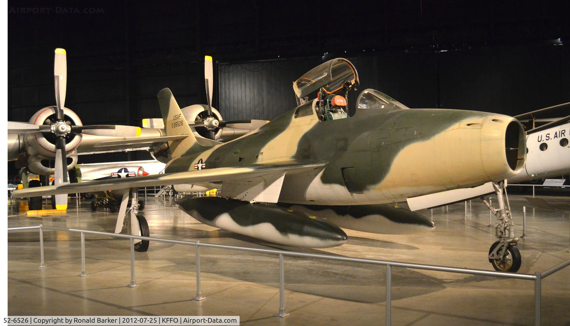 52-6526, 1952 Republic F-84F-40-RE Thunderstreak C/N Not found 52-6526, AF Museum