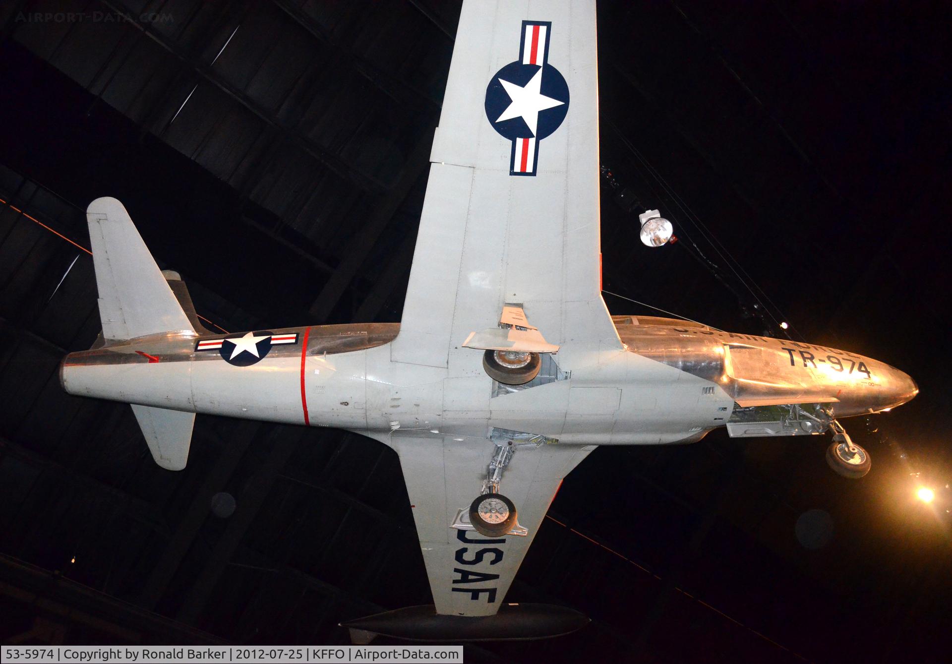 53-5974, 1953 Lockheed T-33A-5-LO Shooting Star C/N 580-9456, AF Museum