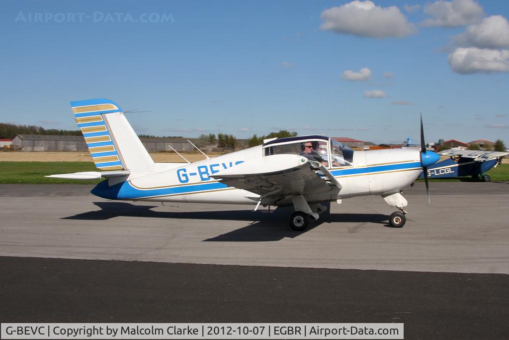 G-BEVC, 1977 Socata Rallye 150ST C/N 2861, Socata Rallye 150ST. Hibernation Fly-In, The Real Aeroplane Club, Breighton Airfield, October 2012.