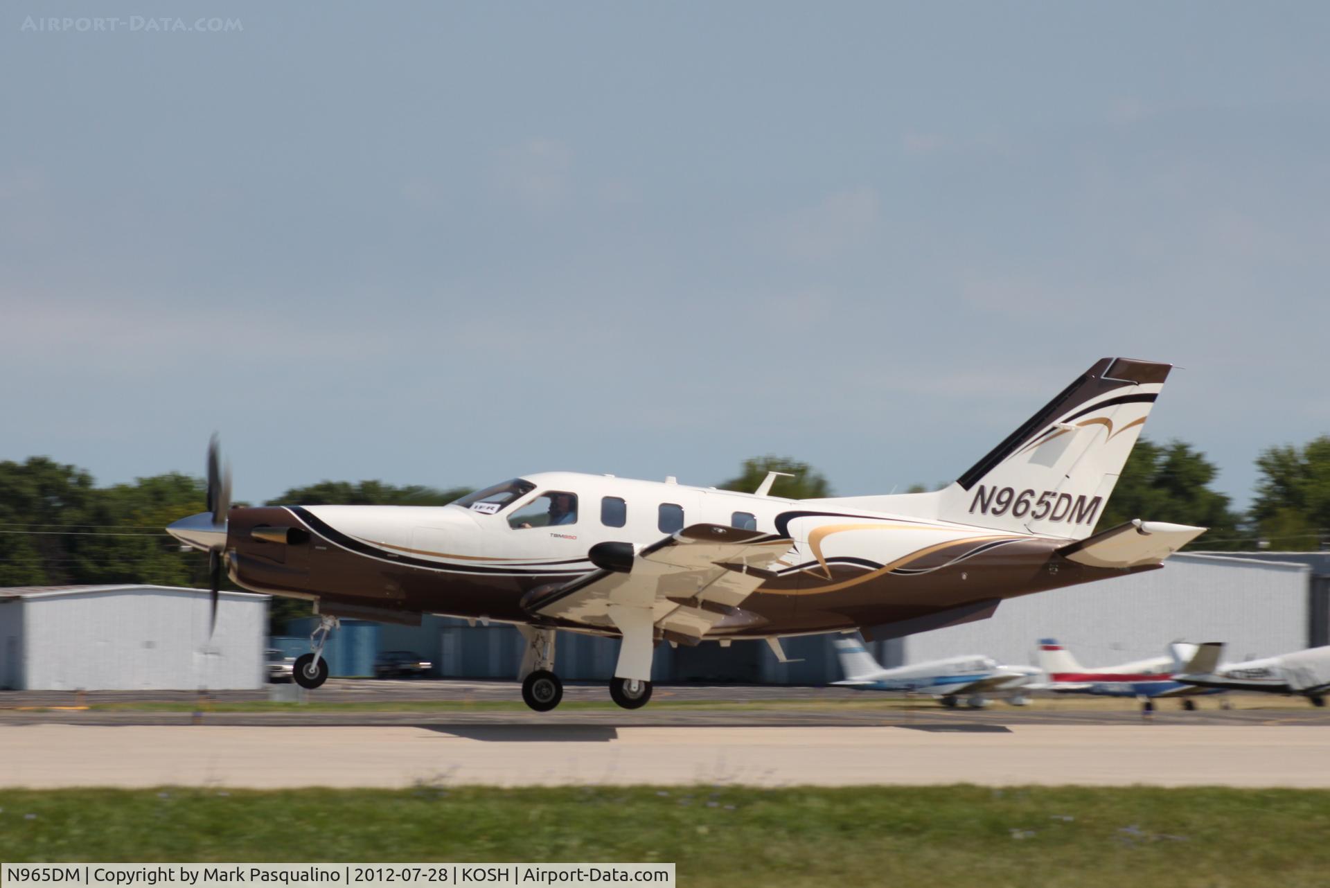 N965DM, Socata TBM-700 C/N 527, Socata TBM 850