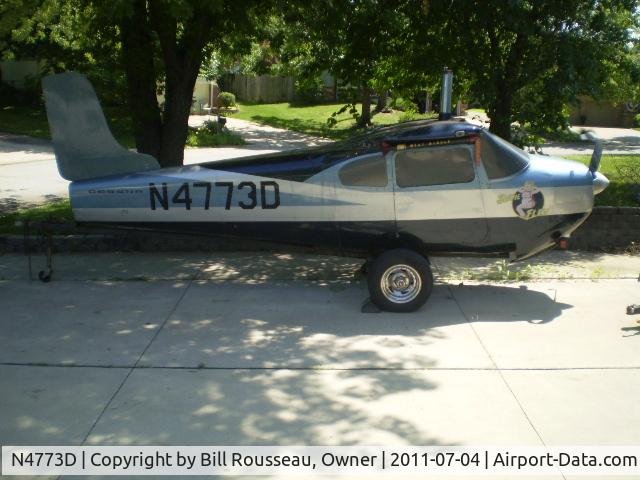 N4773D, Cessna 182A Skylane C/N 34873, This airplane was turned into a BBQ Smoker in 1990 for the Competition BBQ Team, Swine Flew.  It was found in a salvage yard at Missouri River Valley Skydivers.  Since then it has appeared in numerous magazines, newspapers, TV Reports and TV Shows.