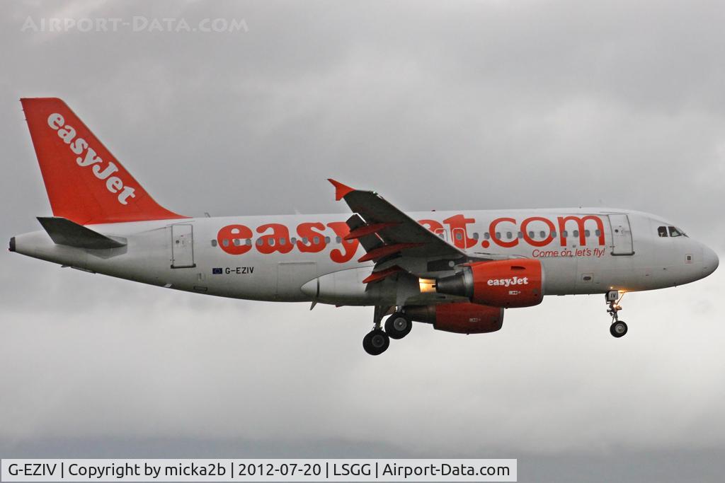 G-EZIV, 2005 Airbus A319-111 C/N 2565, Landing