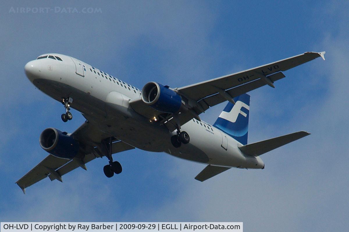 OH-LVD, 2000 Airbus A319-112 C/N 1352, Airbus A319-112 [1352] (Finnair) Home~G 29/09/2009