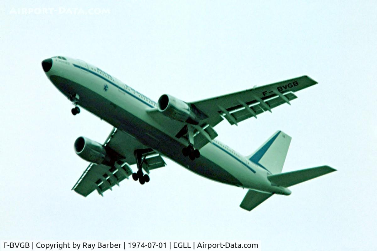 F-BVGB, 1974 Airbus A300B2-1C C/N 6, Airbus A300B2-1C [006] (Air France) Home~G 01/07/1974. Image taken from a slide.