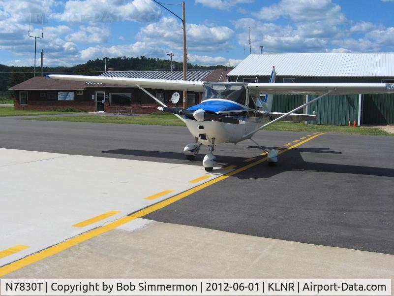 N7830T, 1960 Cessna 172A C/N 47430, On the ramp at Lone Rock, Wisconsin.  My final fuel stop before delivering this trusted and sweet old Skyhawk to her new home in Osceola, WI.
