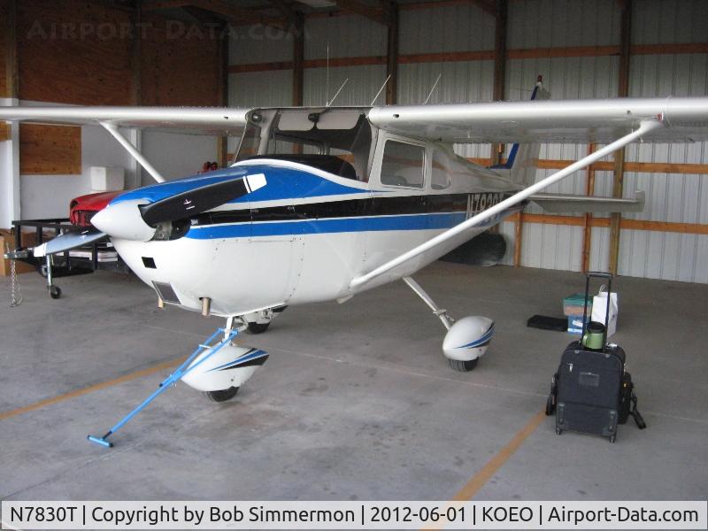 N7830T, 1960 Cessna 172A C/N 47430, In her new hanger in Osceola, WI.
