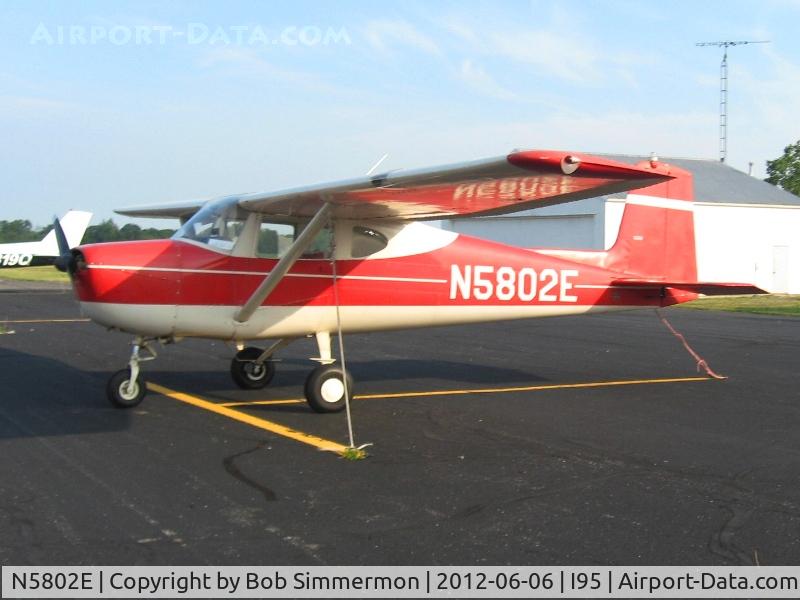 N5802E, 1959 Cessna 150 C/N 17302, On the ramp at Kenton, Ohio.