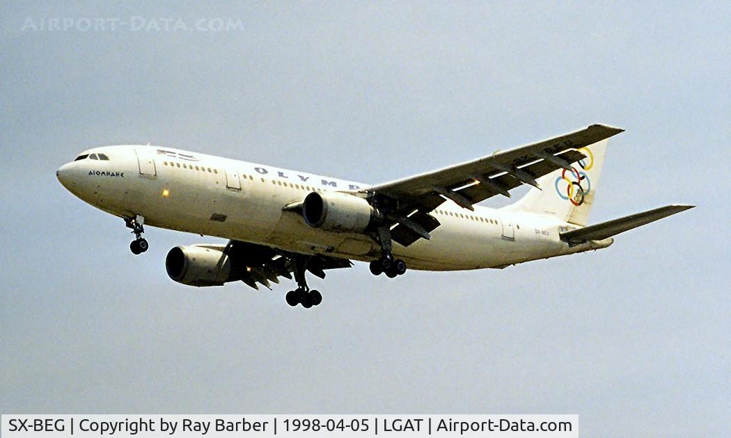 SX-BEG, 1981 Airbus A300B4-103(F) C/N 0148, Airbus A300B4-103 [148] (Olympic Airways) Athens~SX 05/04/1998