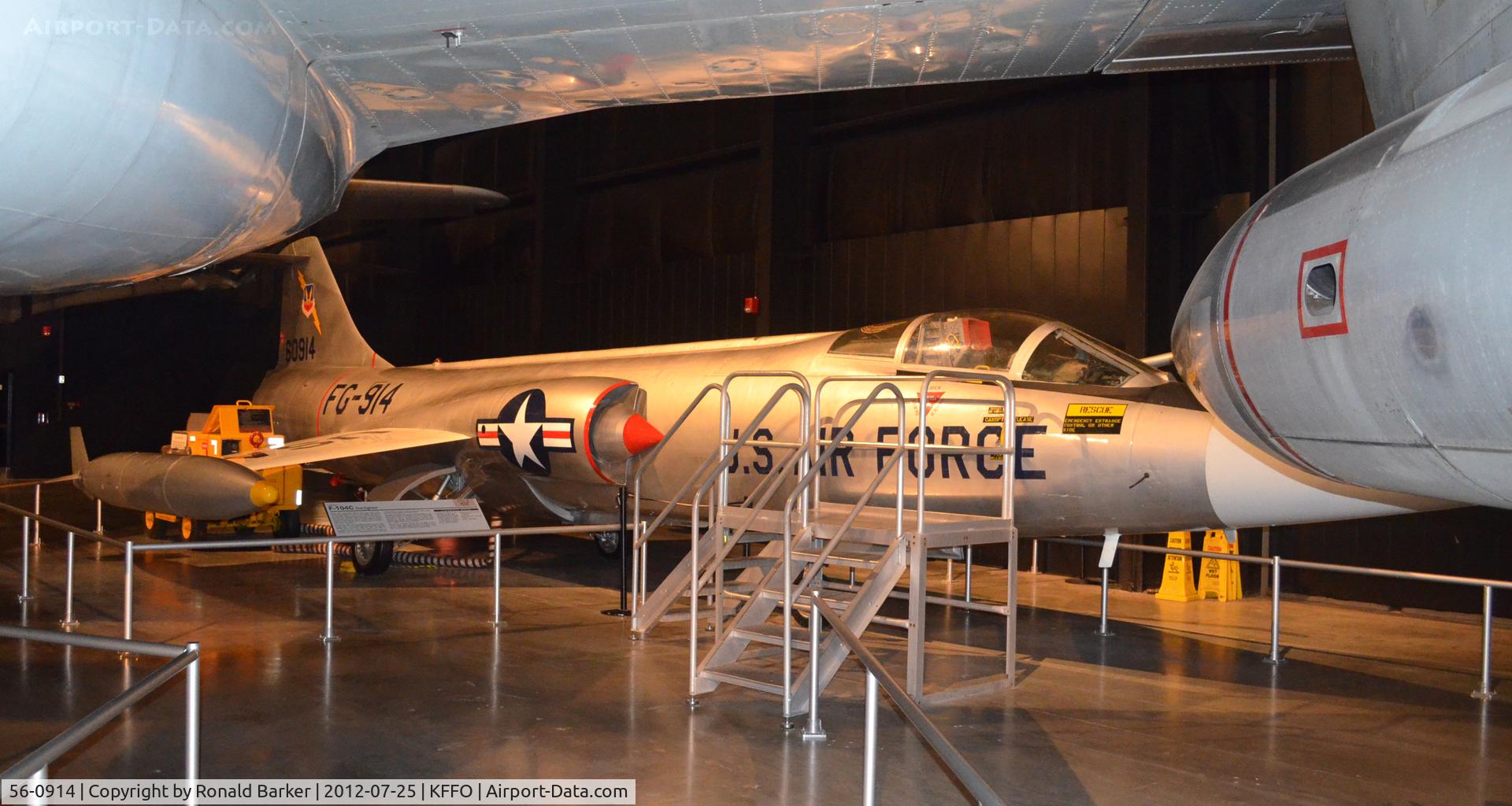 56-0914, 1956 Lockheed F-104C Starfighter C/N 383-1202, AF Museum