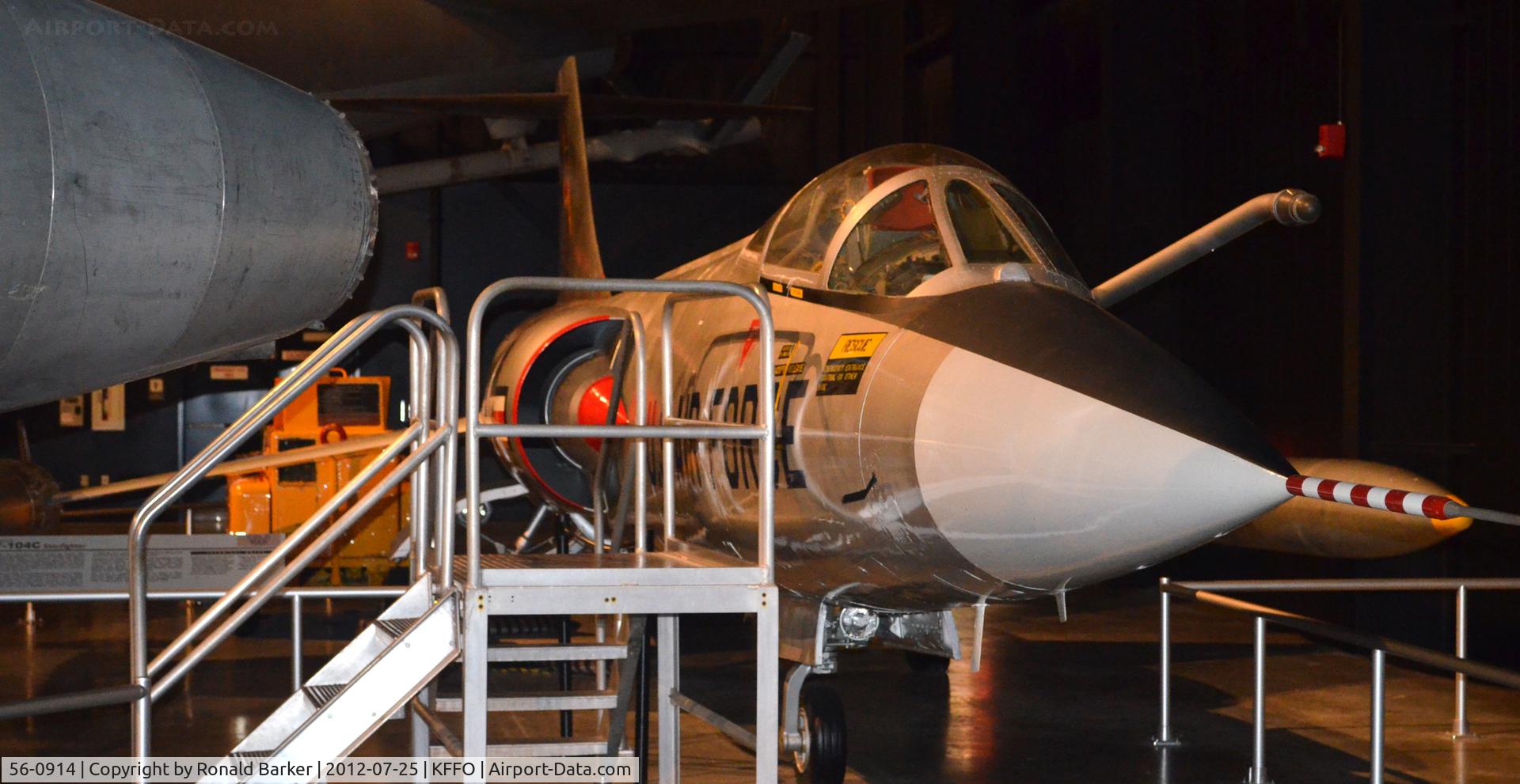 56-0914, 1956 Lockheed F-104C Starfighter C/N 383-1202, AF Museum