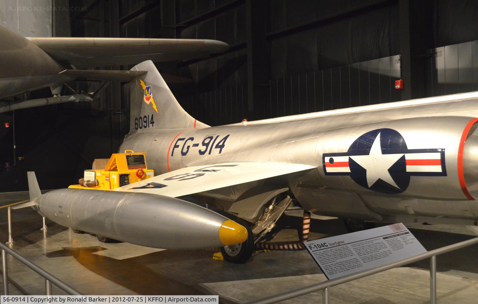 56-0914, 1956 Lockheed F-104C Starfighter C/N 383-1202, AF Museum