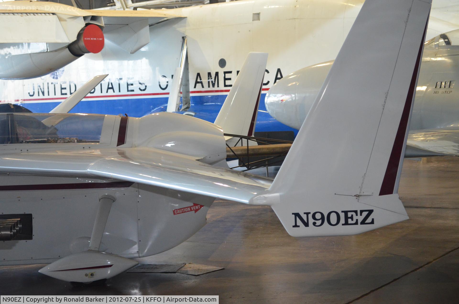 N90EZ, 1991 Rutan Long-EZ C/N 319, AF Museum
