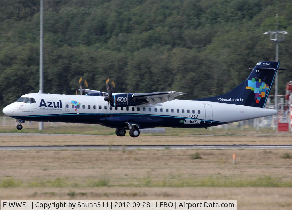F-WWEL, 2012 ATR 72-600 (72-212A) C/N 1047, C/n 1047 - To be PR-ATZ