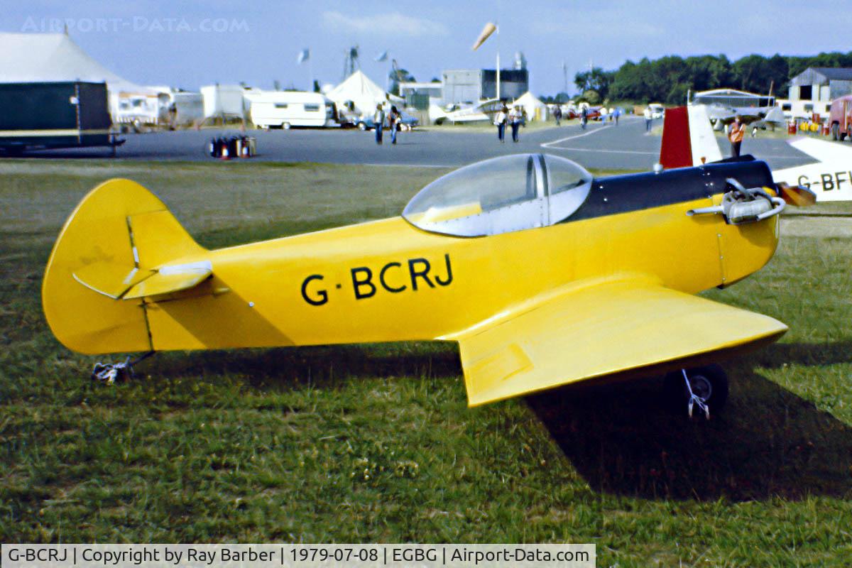 G-BCRJ, 1978 Taylor JT-1 Monoplane C/N PFA 1427, Taylor JT.1 Monoplane [PFA 1427] Leicester~G 08/07/1979. Image taken from a slide.