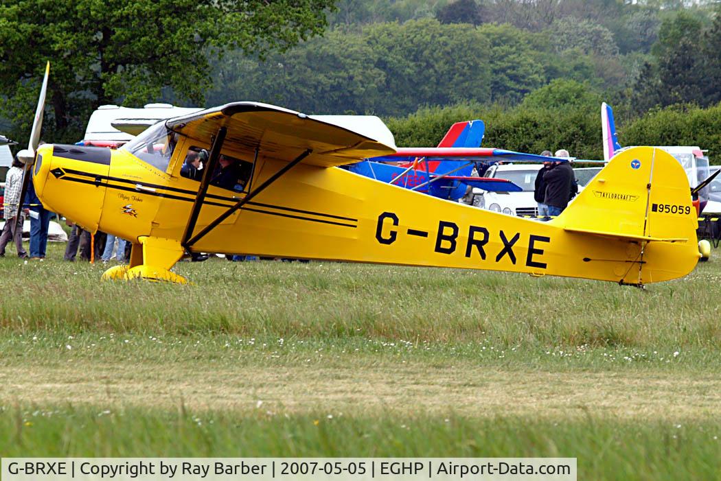 G-BRXE, 1946 Taylorcraft BC-12D Twosome C/N 9459, Taylorcraft BC-12D-1 [9459] Popham~G 05/05/2007