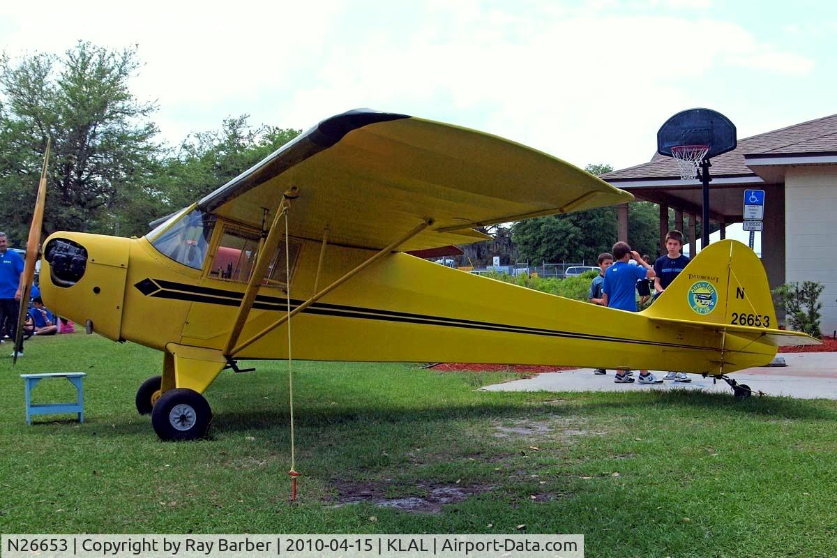 N26653, 1940 Taylorcraft BL-65 (L-2F) C/N 1995, Taylorcraft BL-65 [1995] Lakeland-Linder~N 15/04/2010