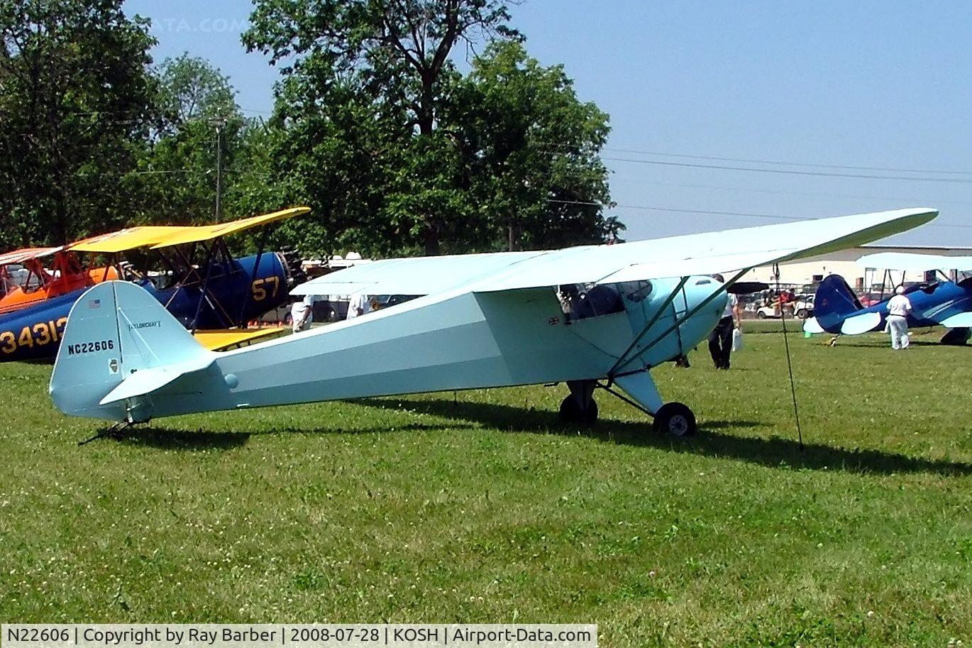 N22606, 1939 Taylorcraft BL C/N 1247, Taylorcraft BL-65 [1247] Oshkosh~N 28/07/2008