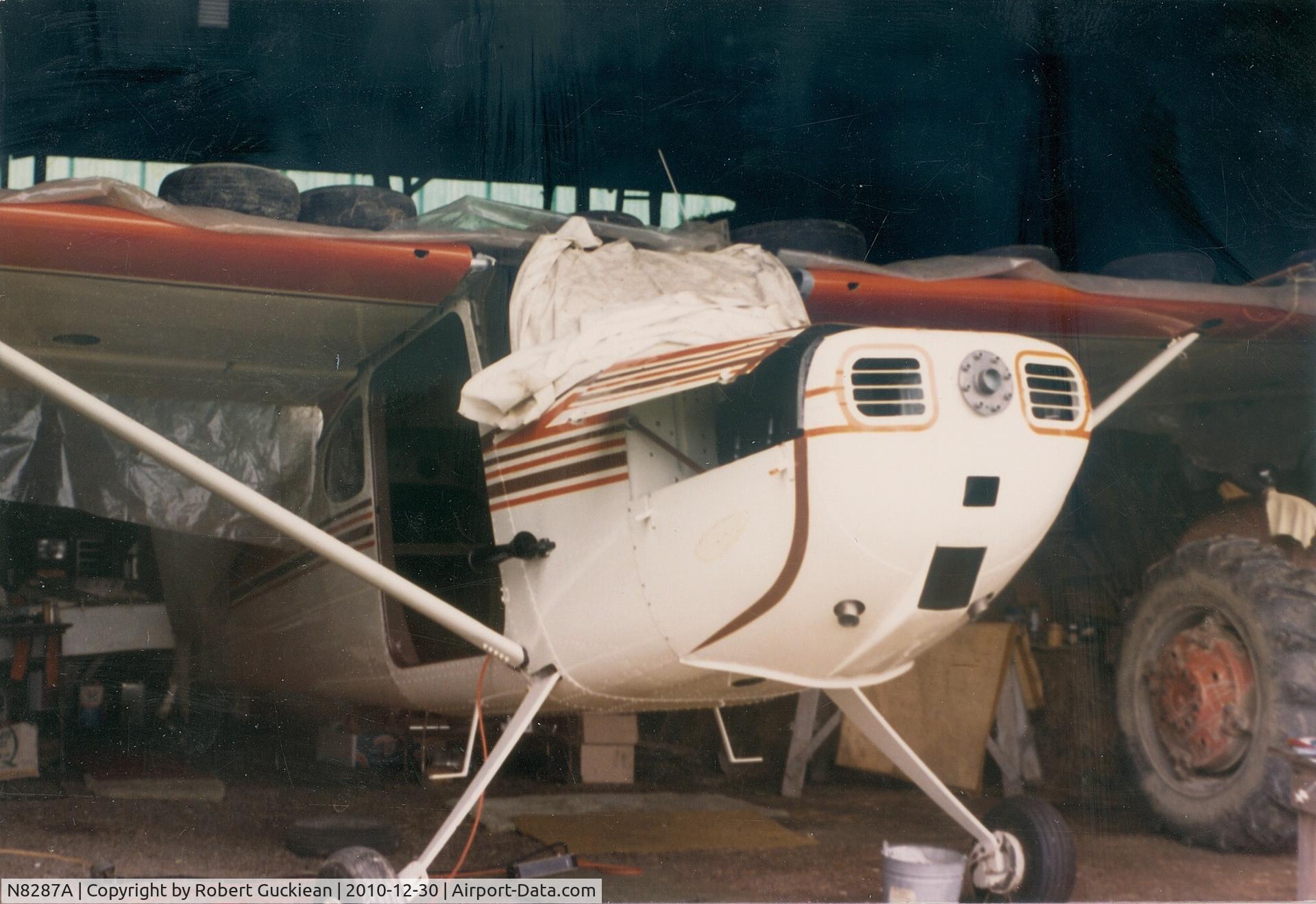 N8287A, 1952 Cessna 170B C/N 25139, N8287A- Being rebuilt (1980's?) home of Seldon Armbruster