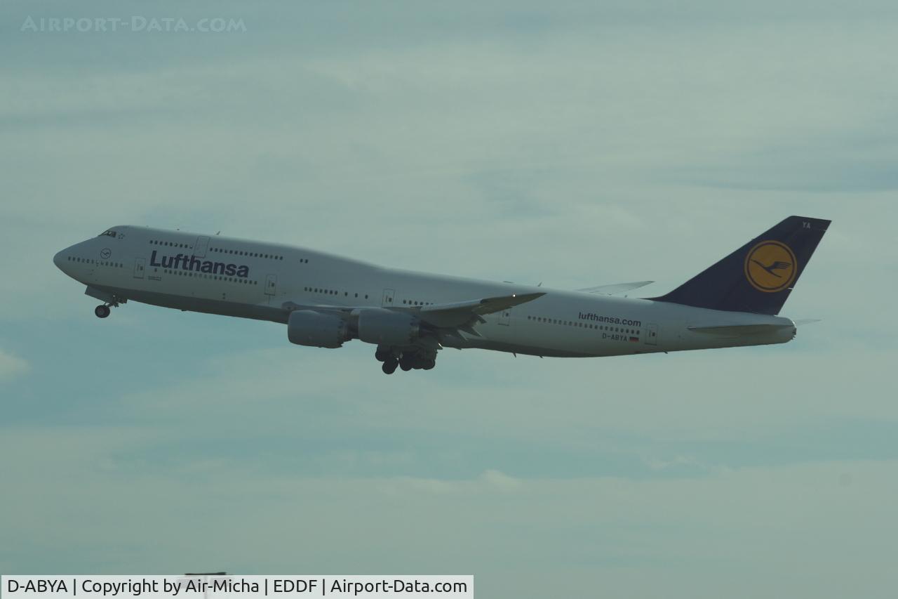 D-ABYA, 2012 Boeing 747-830 C/N 37827, Lufthansa, Boeing 747-830, CN: 37827/1443, Name: Brandenburg