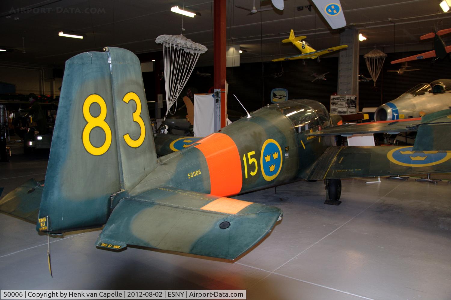 50006, Saab Sk.50 Safir C/N 91-206, Saab Sk50 in the F15 Flygmuseum in Söderhamn, Sweden.