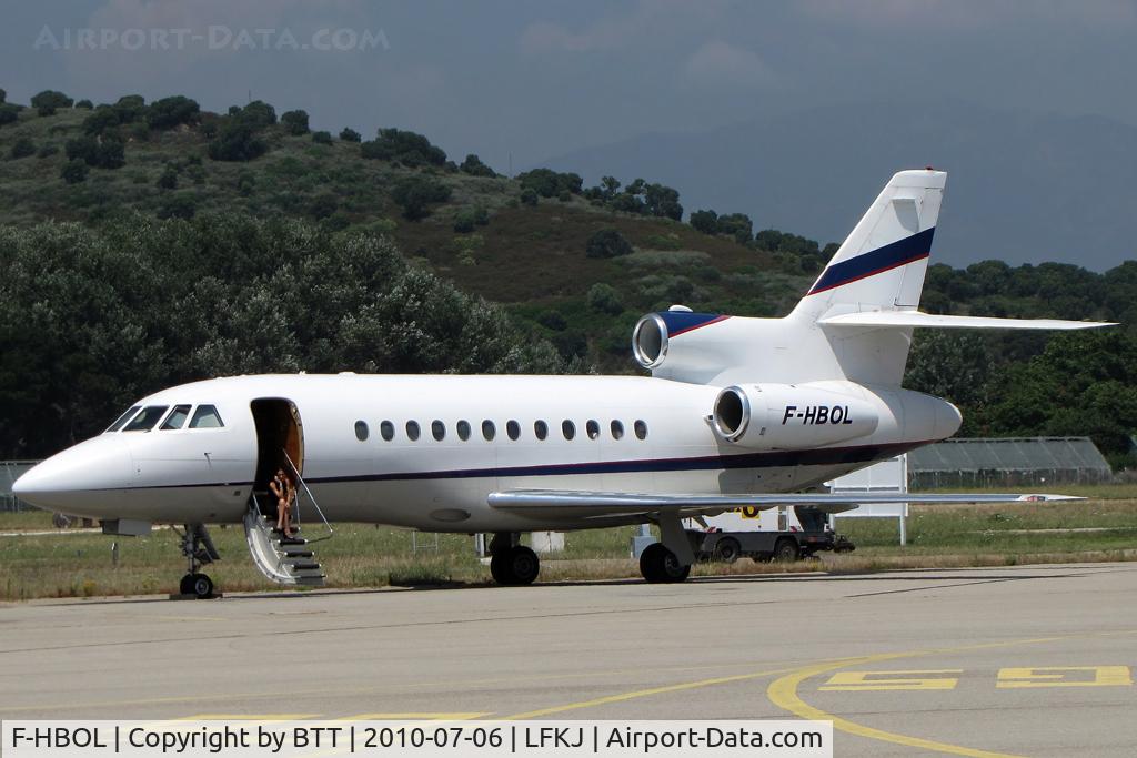 F-HBOL, 2002 Dassault Falcon 900EX C/N 107, Short stop in Ajaccio