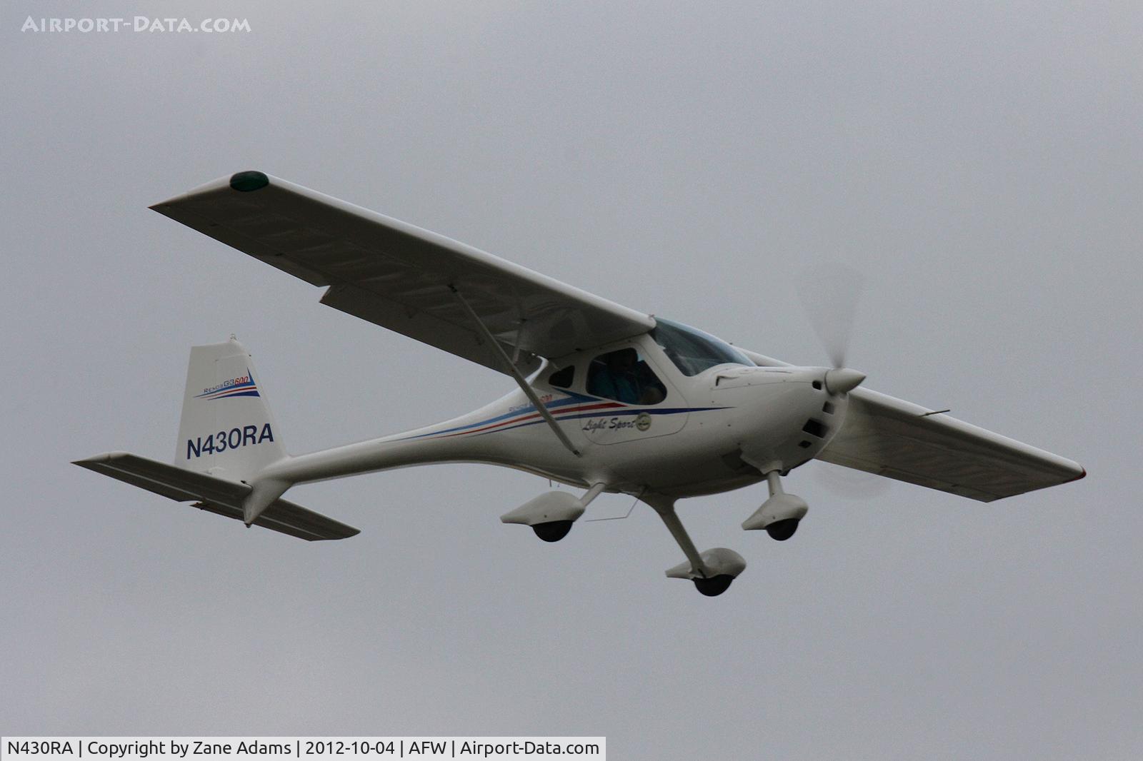 N430RA, 2007 Remos G-3/600 Mirage C/N 214, Landing at Alliance Airport - Fort Worth, TX