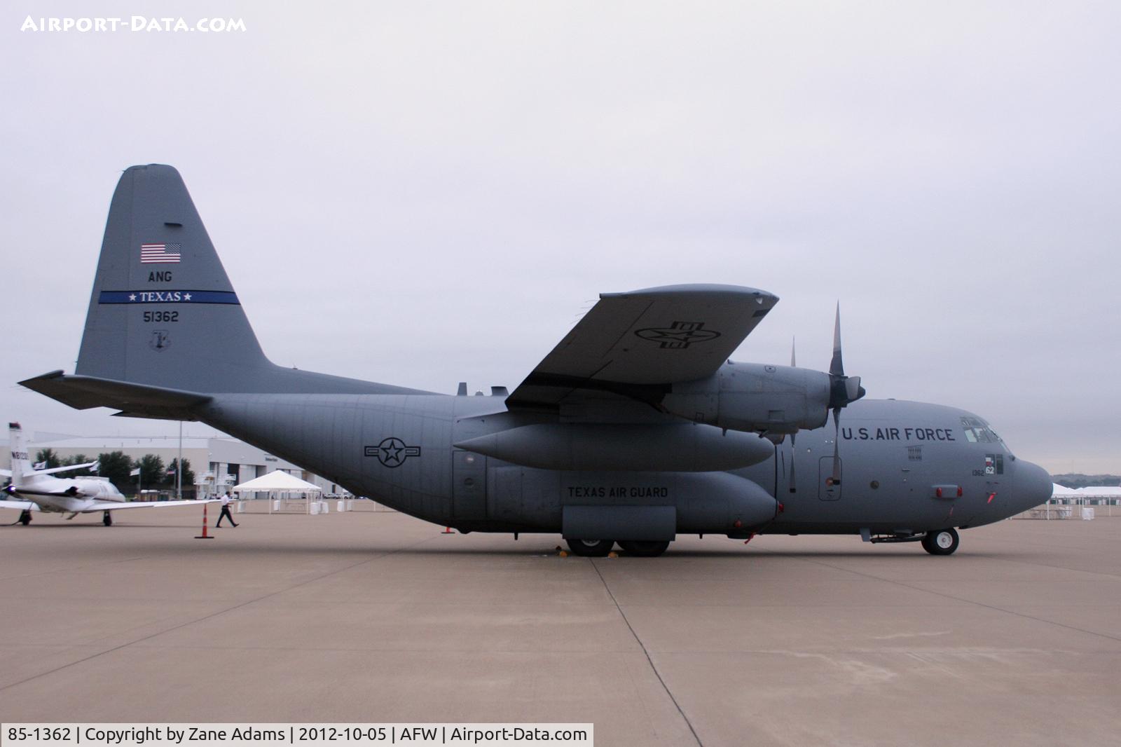 85-1362, 1985 Lockheed C-130H Hercules C/N 382-5072, At the 2012 Alliance Airshow - Fort Worth, TX